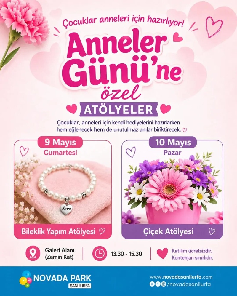Anneler Günü'ne Özel Atölyeler 